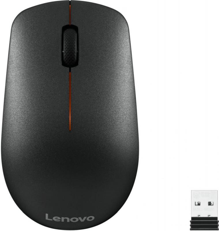 Мышь Lenovo 400 черный оптическая 1200dpi беспров. USB для ноутбука 3but (GY50R91293)
