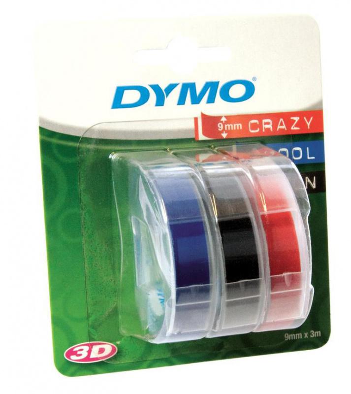 Картридж ленточный Dymo Omega S0847750 белый/синий/черный/красный набор x3упак. для Dymo