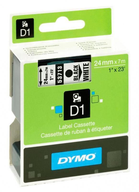 Картридж ленточный Dymo D1 S0720930 черный/белый для Dymo