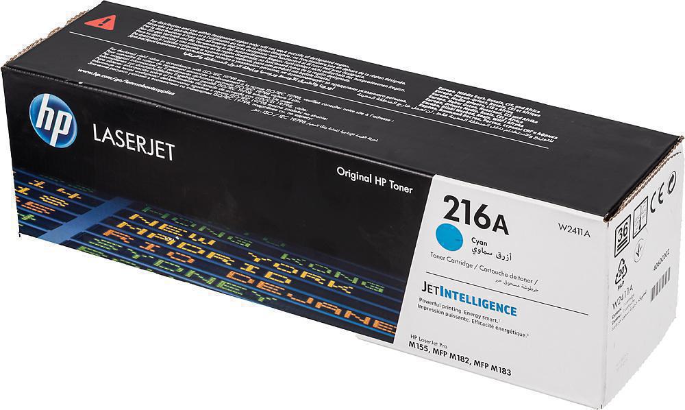 Картридж лазерный HP 216A W2411A голубой (850стр.) для HP MFP M182/ M183