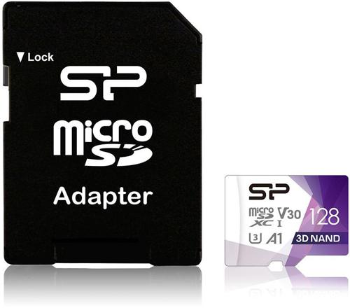 Флеш карта microSDXC 128GB Silicon Power SP128GBSTXDU3V20AB Superior Pro Colorful + adapter