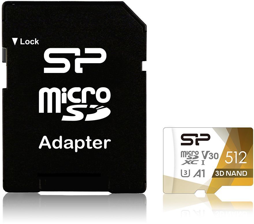 Флеш карта microSDXC Silicon Power 512GB SP512GBSTXDU3V20AB Superior Pro Colorful + adapter