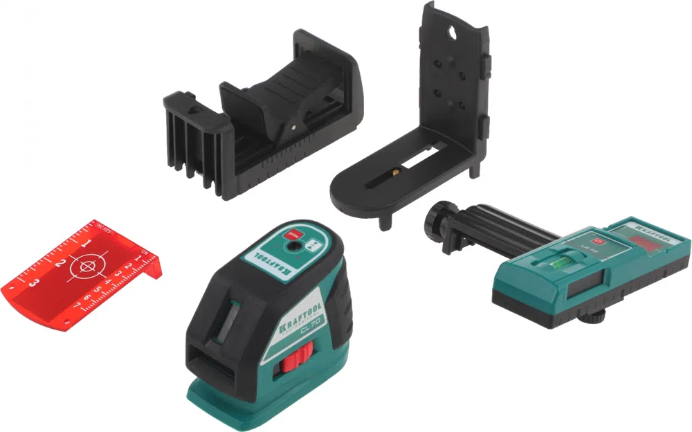 Нивелир лазерн. Kraftool 34660-4 цв.луч. красный 2луч.