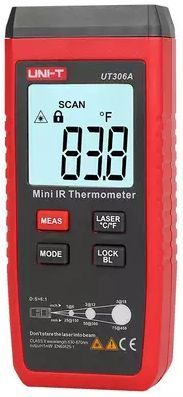 Пирометр Uni-T UT306A красный/черный (13-0026)