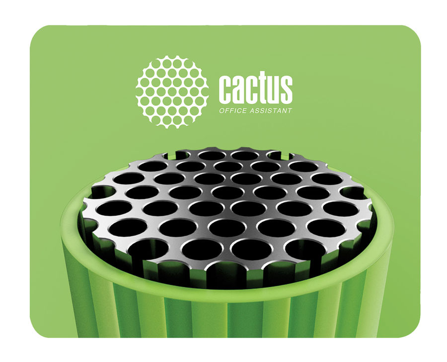 Коврик для мыши Cactus Green Logo Мини зеленый 250x200x3мм