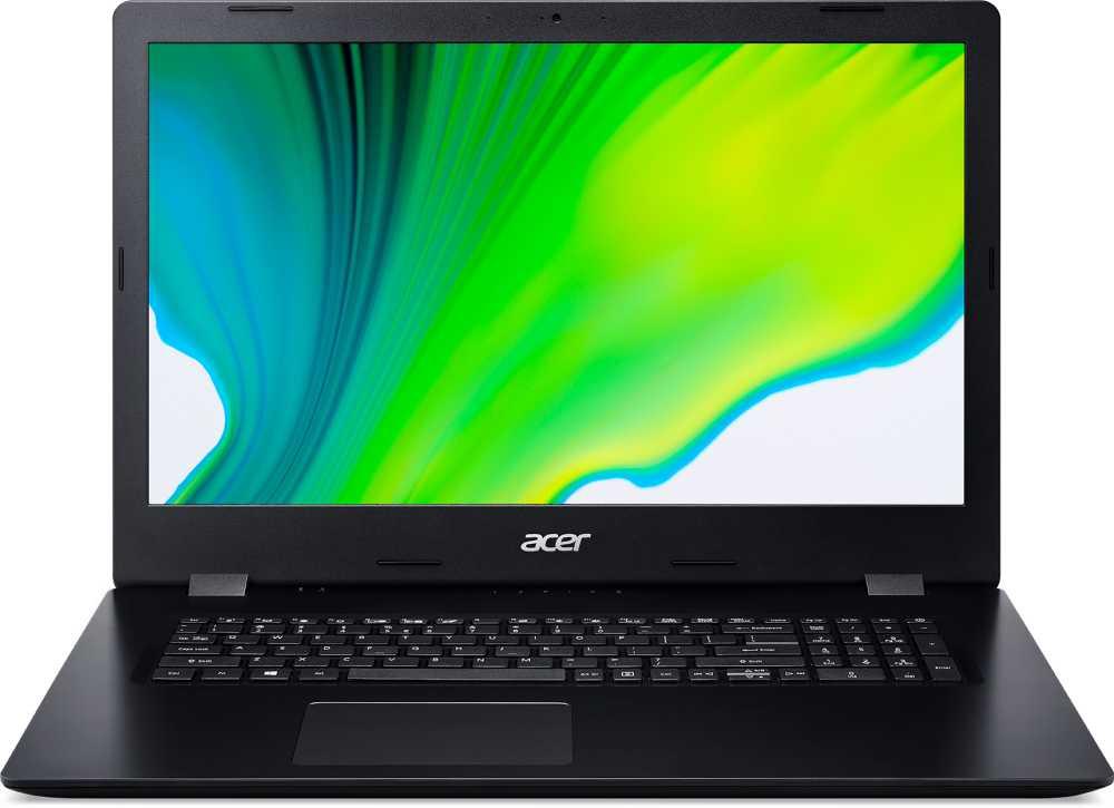 Ноутбук Acer Aspire 3 A317-52-599Q Core i5 1035G1 8Gb SSD256Gb Intel UHD Graphics 17.3" IPS FHD (1920x1080) Eshell black WiFi BT Cam