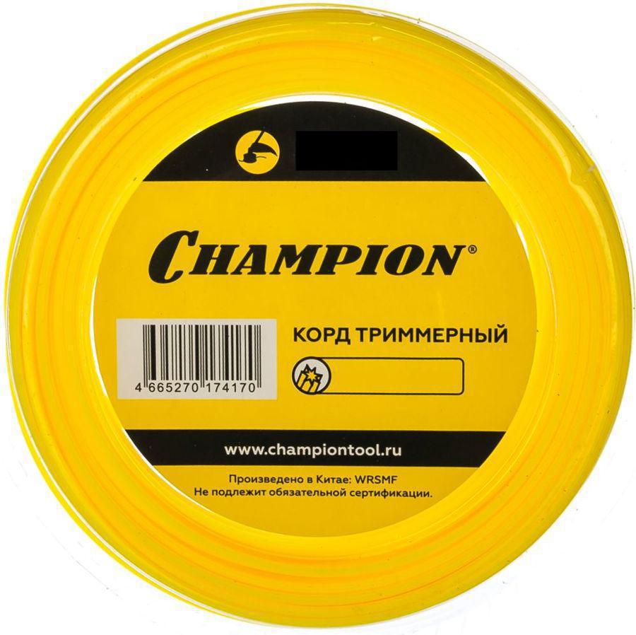 Леска для садовых триммеров Champion C5029 d=3мм L=25м