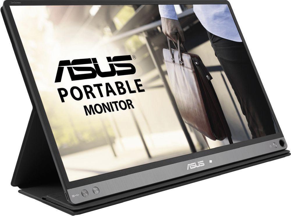 Монитор Asus 15.6" Portable MB16AMT черный IPS LED 16:9 HDMI M/M матовая 250cd 178гр/178гр 1920x1080 60Hz USB Touch 0.9кг