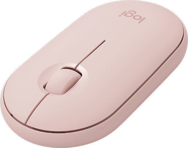 Мышь Logitech Pebble M350 розовый оптическая (1000dpi) silent беспроводная BT/Radio USB для ноутбука (3but)