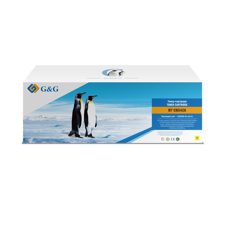 Картридж лазерный G&G NT-CB542A желтый (1400стр.) для HP CLJ CP1215/1515/CM1312