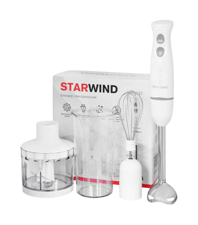 Блендер погружной Starwind SBP2232 500Вт белый/серый