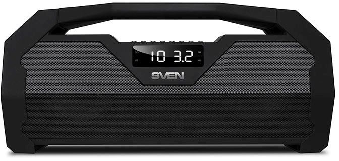 Колонка порт. Sven PS-470 черный 18W 2.0 BT/3.5Jack/USB 10м 1800mAh (SV-015244)