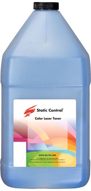 Тонер Static Control HM775-1KG-COS голубой флакон 1000гр. для принтера HP M775/M553/M663/M25x/M45x/CP1525/CP5525