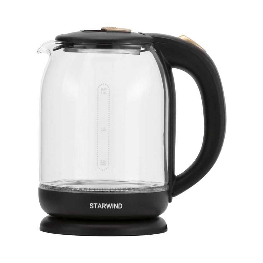 Чайник электрический Starwind SKG1052 1.8л. 1500Вт темно-коричневый/бронзовый (корпус: стекло)