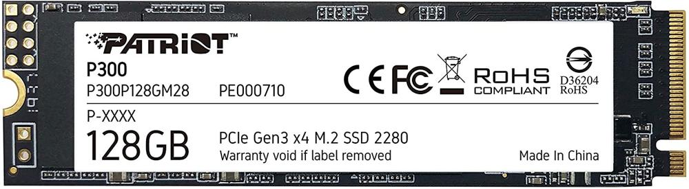 Накопитель SSD Patriot PCI-E 3.0 x4 128Gb P300P128GM28 P300 M.2 2280