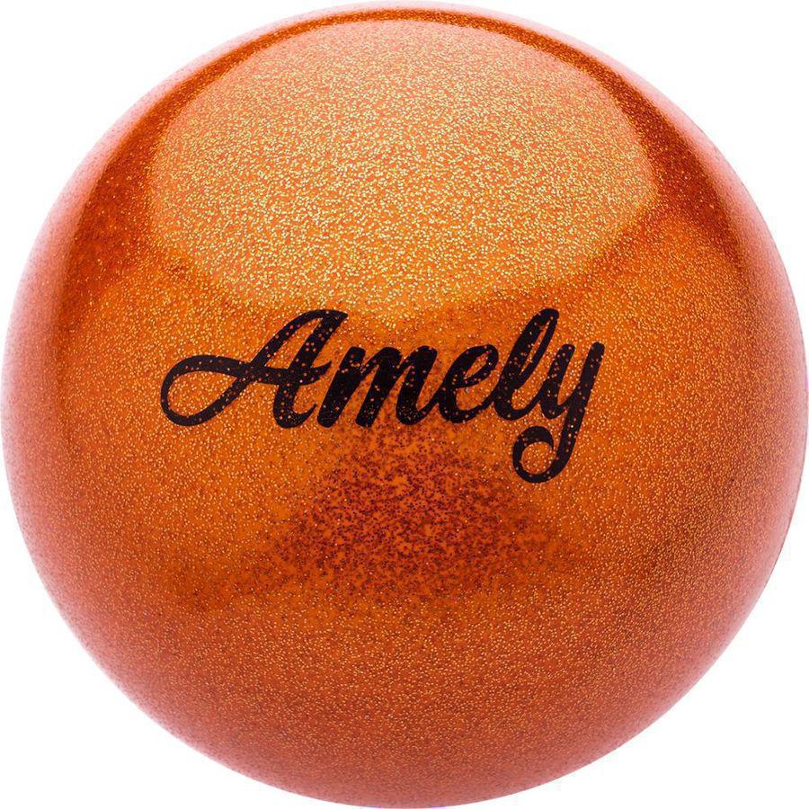 Мяч гимнастический Amely AGB-103 ф.:круглый d=19см оранжевый (УТ-00014049)
