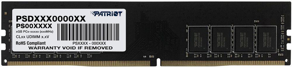 Память DDR4 16Gb 2666MHz Patriot PSD416G266681 Signature RTL PC4-21300 CL19 DIMM 288-pin 1.2В single rank