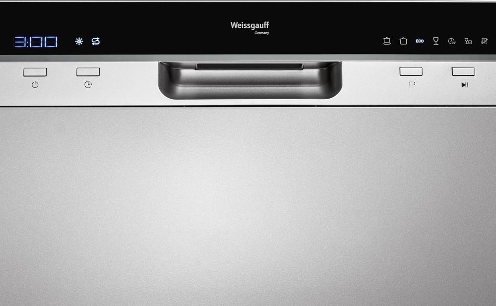 Посудомоечная машина Weissgauff TDW 4017 DS серебристый/черный (компактная)