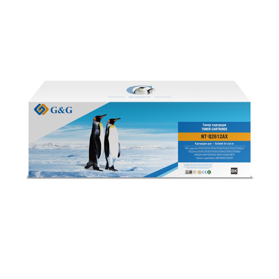 Картридж лазерный G&G NT-Q2612AX черный (2500стр.) для HP LJ 1010/1012/1015/1018/1020/1022/1022n/1022nw/3015/3020