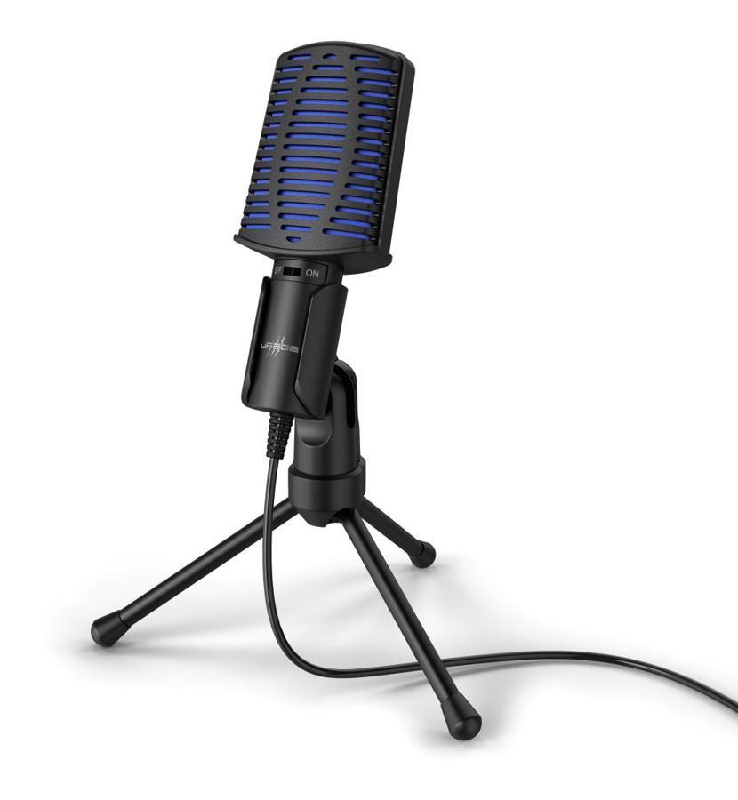 Микрофон проводной Hama Stream 100 2м черный
