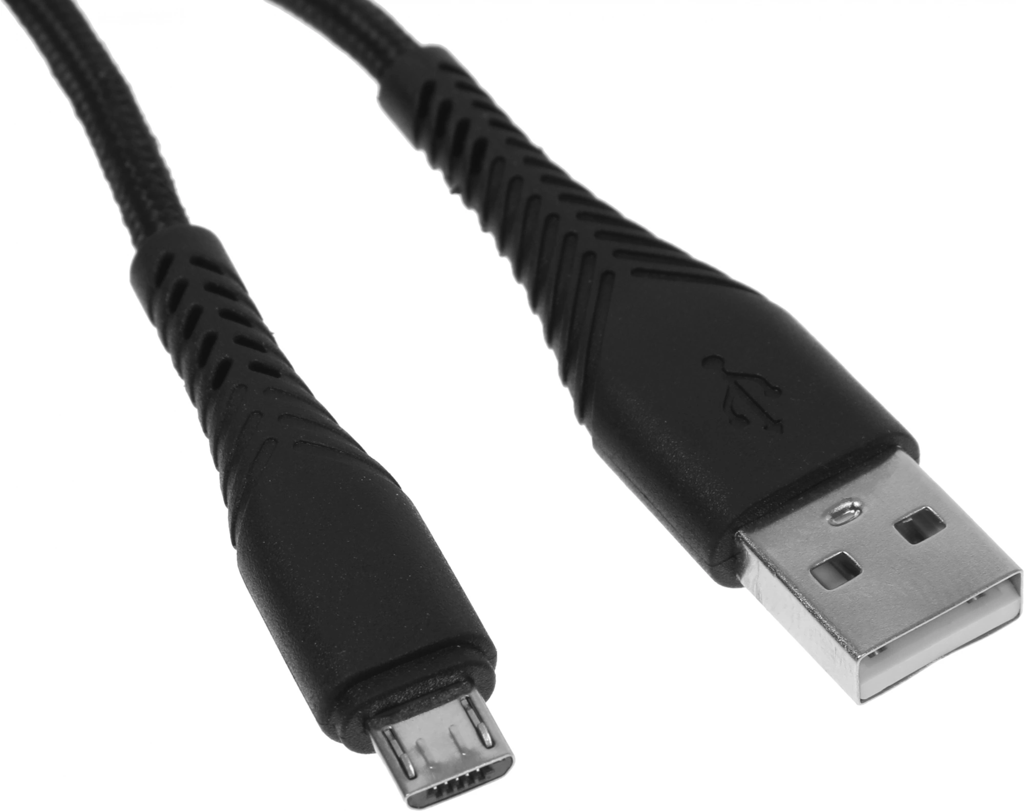 Кабель BoraSCO Fishbone 38499 USB (m)-micro USB (m) 1м черный
