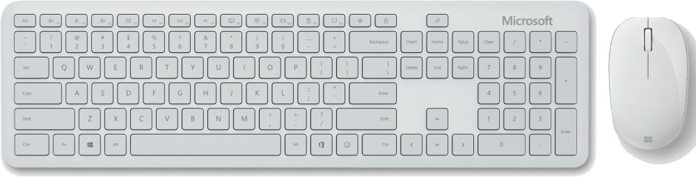 Клавиатура + мышь Microsoft Bluetooth Desktop клав:светло-серый мышь:светло-серый USB беспроводная BT slim