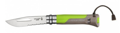 Нож перочинный Opinel Outdoor Earth №08 8VRI (001715) 190мм салатовый/серый