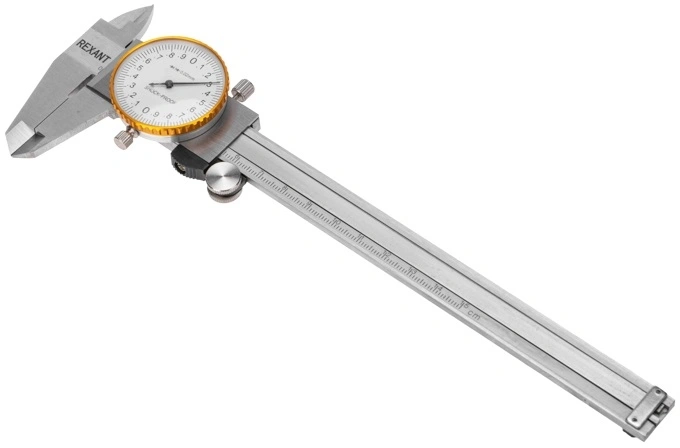 Штангенциркуль стрелочный Rexant 12-9106 серебристый