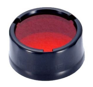 Фильтр для фонарей Nitecore NFR25 красный/черный d25мм