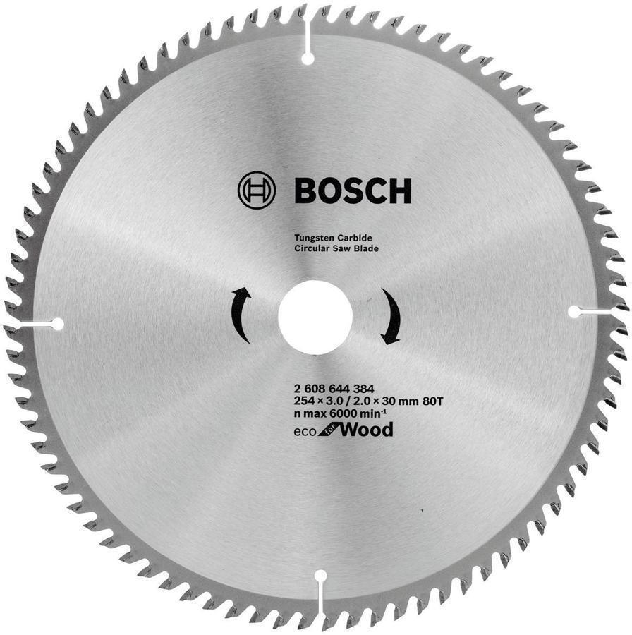 Диск пильный по дер. Bosch 2608644384 d=254мм d(посад.)=30мм (циркулярные пилы)