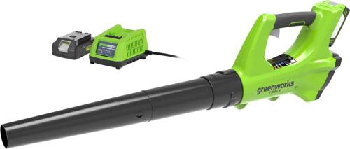 Воздуходувка Greenworks 2404807UA пит.:от аккум. зеленый