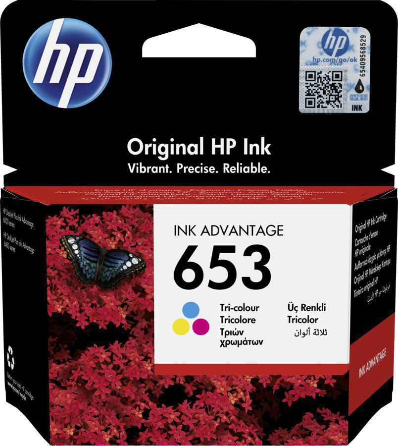Картридж струйный HP 653 3YM74AE многоцветный (200стр.) (5мл) для HP DeskJet Plus Ink Advantage 6075/6475