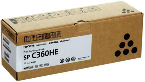 Картридж лазерный Ricoh SP C360HE 408184 черный (7000стр.) для Ricoh SP C360DNw/SP C360SNw/SP C360SFNw/SP C361SFNw