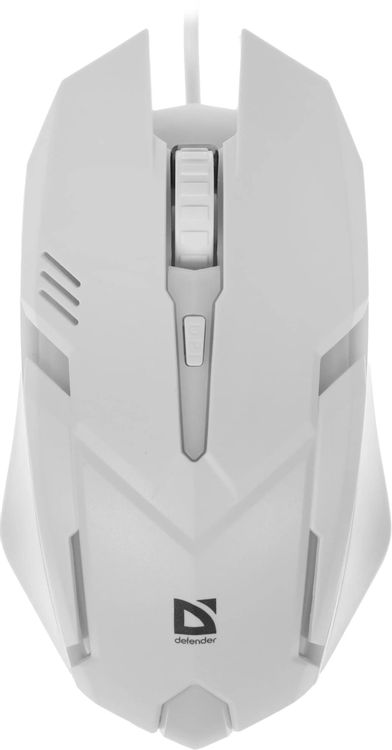 Мышь Defender Cyber MB-560L белый оптическая 1600dpi USB для ноутбука 2but (52561)