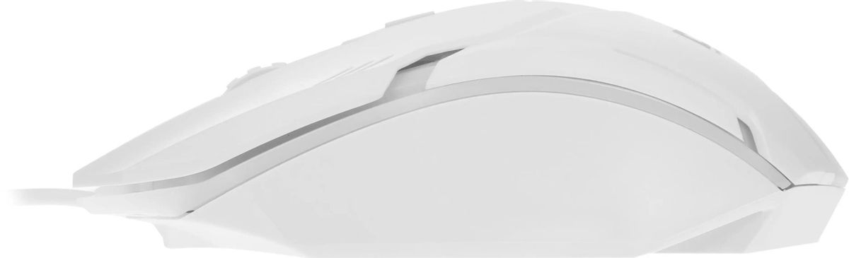 Мышь Defender Cyber MB-560L белый оптическая 1600dpi USB для ноутбука 2but (52561)