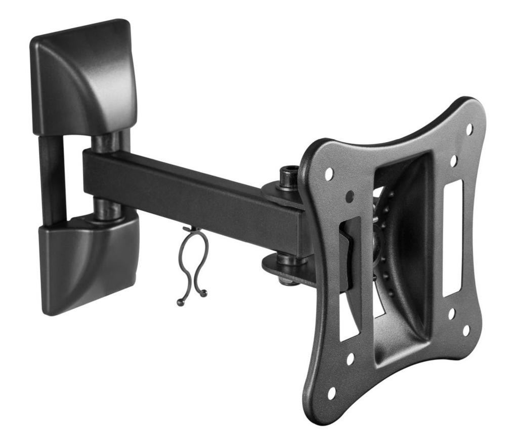 Кронштейн для телевизора Ultramounts UM891 черный 13"-27" макс.15кг настенный поворотно-выдвижной и наклонный
