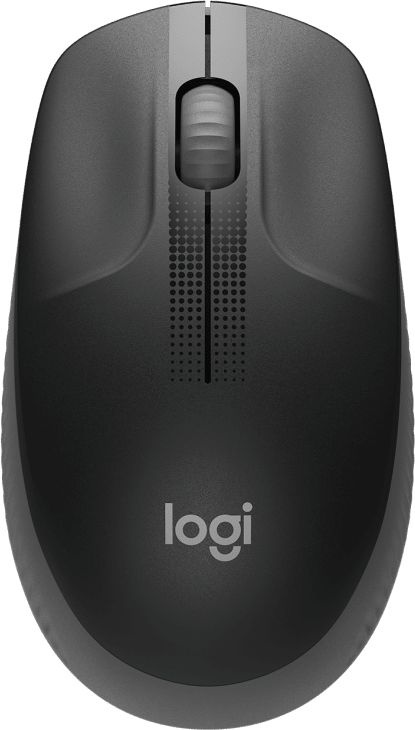 Мышь Logitech M190 темно-серый/серый оптическая (1000dpi) беспроводная USB для ноутбука (2but)