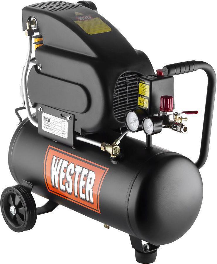 Компрессор поршневой Wester WK1800/24C масляный 208л/мин 24л 1800Вт черный
