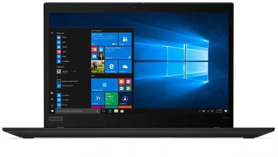 Ноутбук Lenovo ThinkPad T14s G1 Core i5 10310U 16Gb SSD256Gb Intel UHD Graphics 14" IPS FHD (1920x1080) Windows 10 Professional 64 black WiFi BT Cam