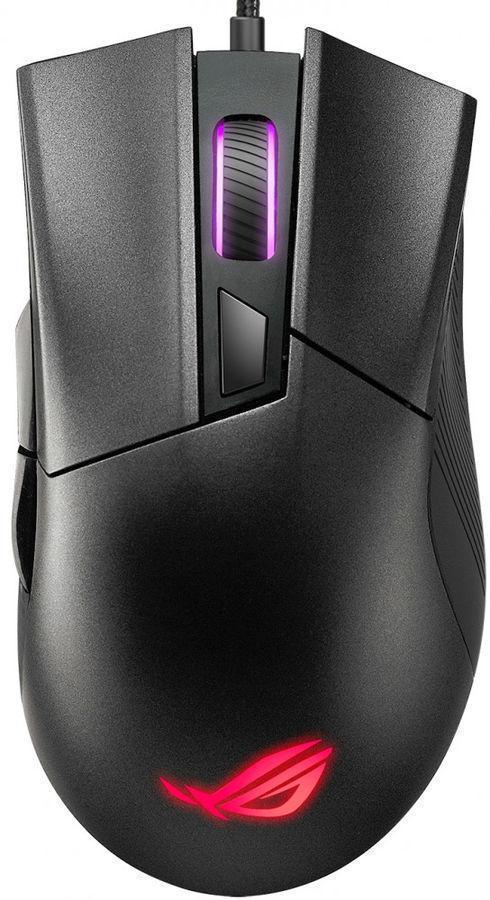 Мышь Asus ROG Gladius II Core черный оптическая (6200dpi) USB для ноутбука (5but)