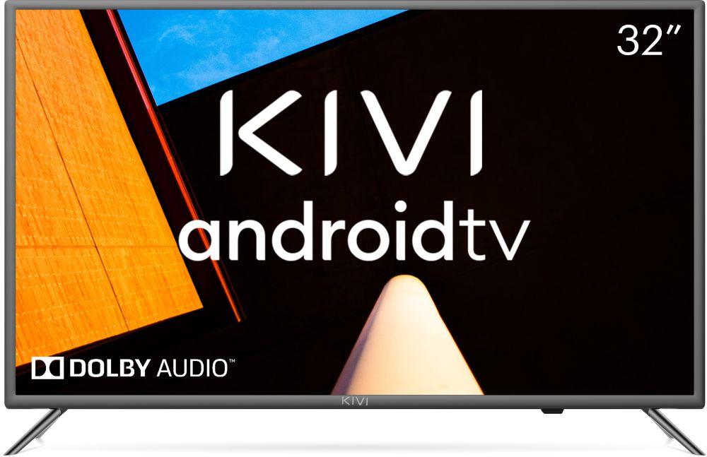 Телевизор LED Kivi 32" 32H710KB серый HD 50Hz DVB-T2 DVB-C WiFi Smart TV (RUS)
