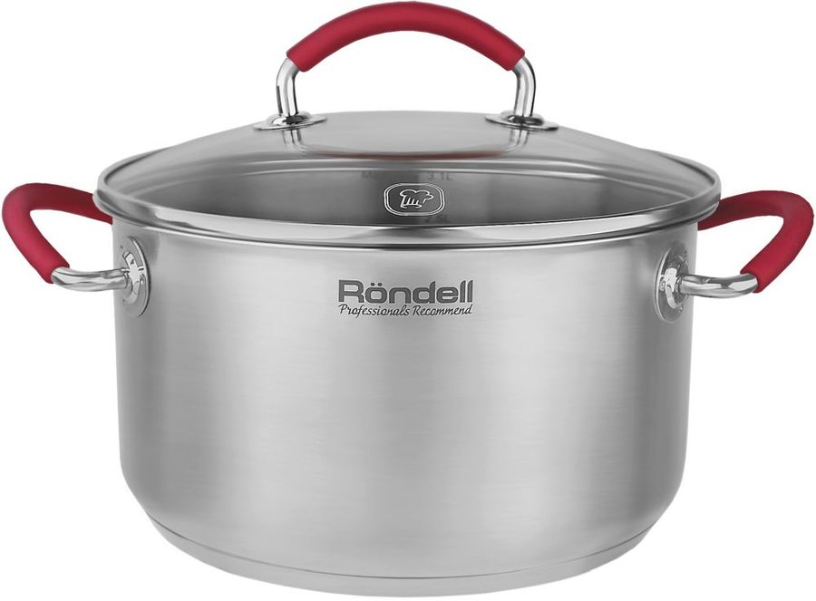 Кастрюля Rondell Sorge RDS-1220 3.1л. d=20см (с крышкой) стальной
