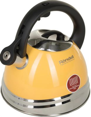 Чайник металлический Rondell Sole RDS-908 3л. желтый