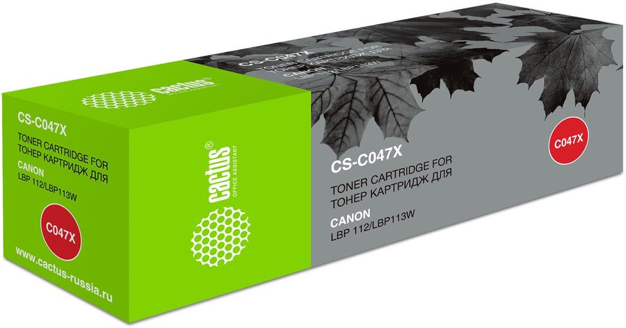 Картридж лазерный Cactus CS-C047X Cartridge 047 черный (4000стр.) для Canon LBP112/LBP113W