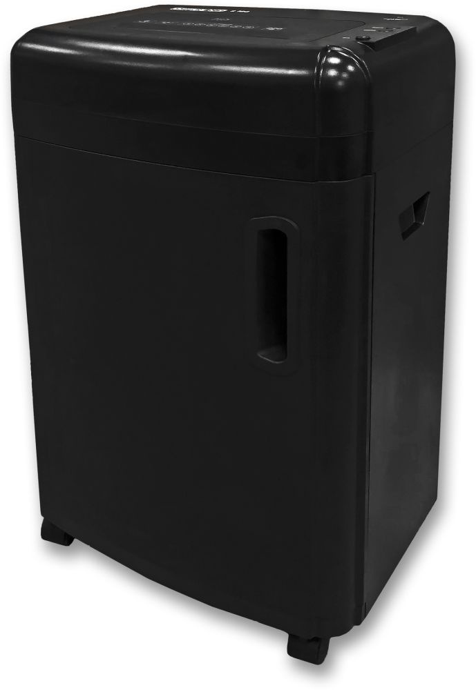 Шредер Office Kit S180 (0,8х1) черный (секр.P-7) фрагменты 5лист. 32лтр. пл.карты CD
