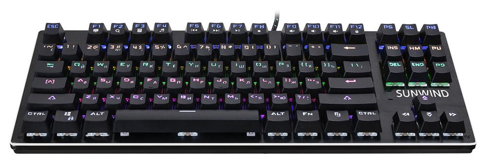 Клавиатура SunWind SW-K900G механическая черный USB Multimedia for gamer LED (1422332) кабель 1.8м