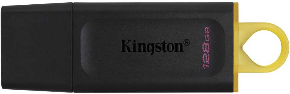 Флеш Диск Kingston 128Gb DataTraveler Exodia DTX/128GB USB3.0 черный/желтый