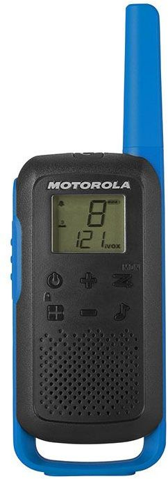 Комплект раций Motorola Talkabout Т62 8кан. до 8км компл.:2шт аккум. синий/черный (MT200)