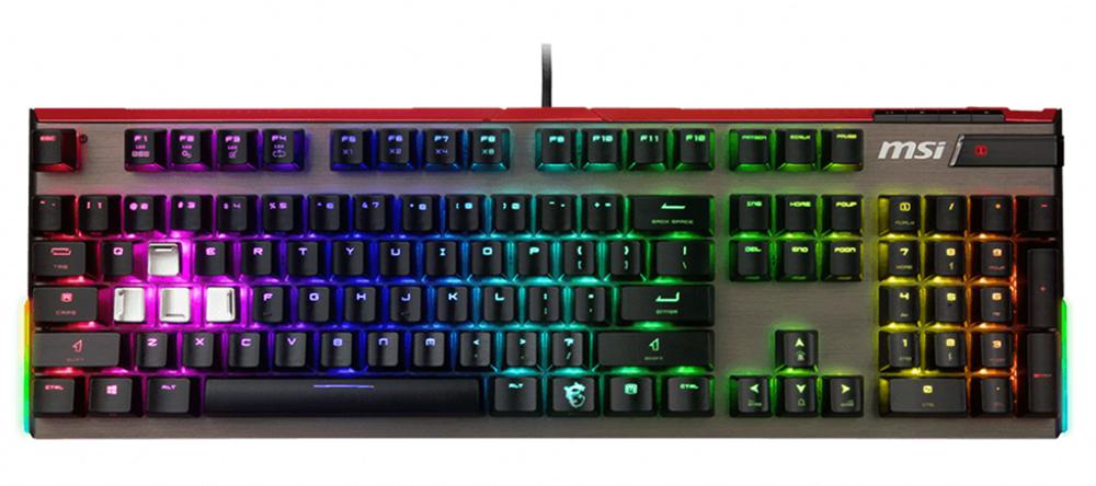 Клавиатура MSI Vigor GK80 RU механическая черный USB Multimedia for gamer LED