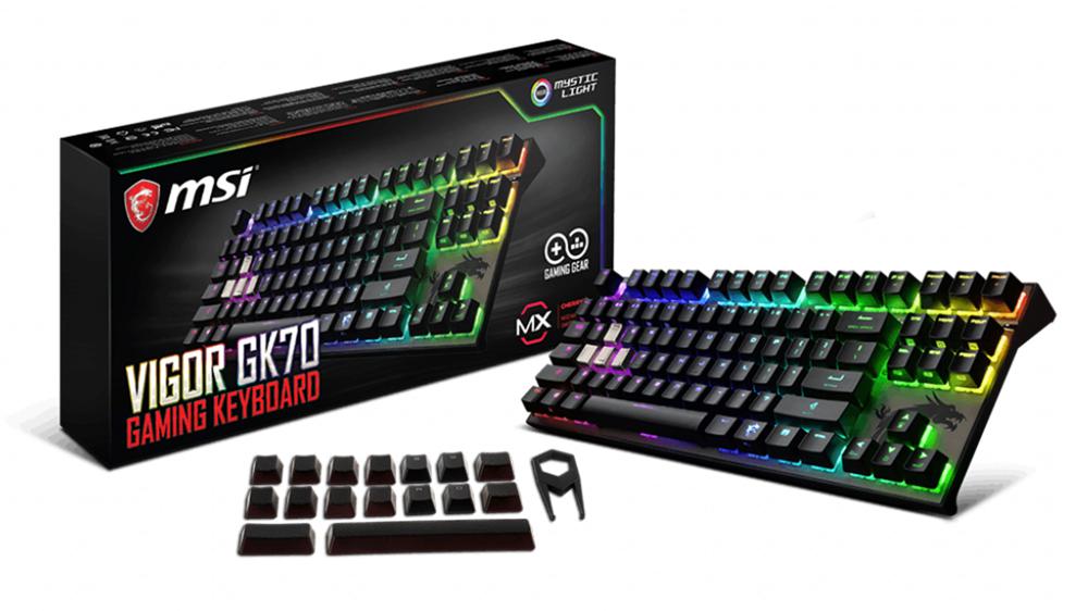 Клавиатура MSI Vigor GK70 RU механическая черный USB Multimedia for gamer LED